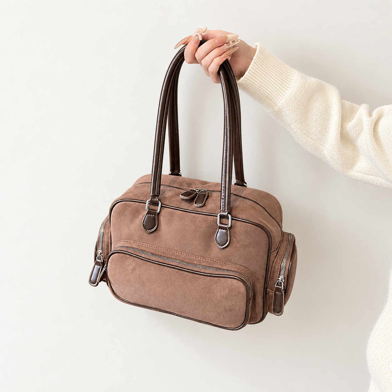 Nori Bowling Bag Tas Wanita Tas Handbag Tas Shoulder Bag Korean Style Tas Besar Tas Bahu Tas Cantik
