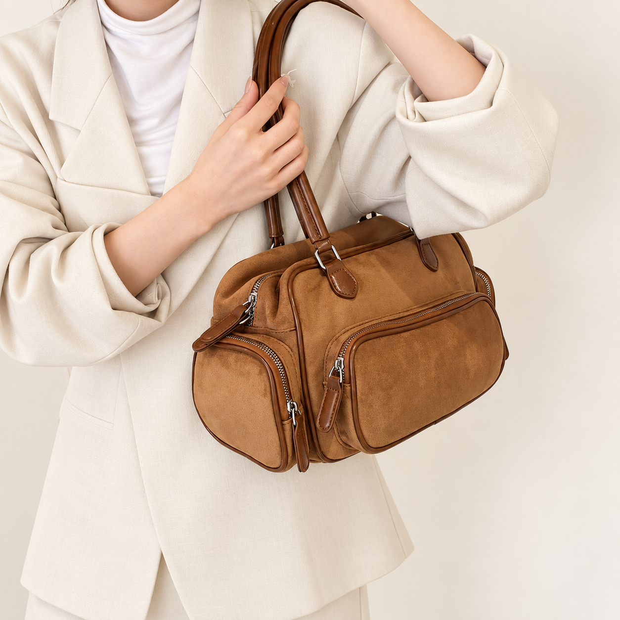 Nori Bowling Bag Tas Wanita Tas Handbag Tas Shoulder Bag Korean Style Tas Besar Tas Bahu Tas Cantik