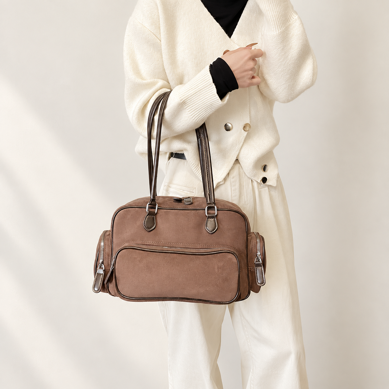 Nori Bowling Bag Tas Wanita Tas Handbag Tas Shoulder Bag Korean Style Tas Besar Tas Bahu Tas Cantik