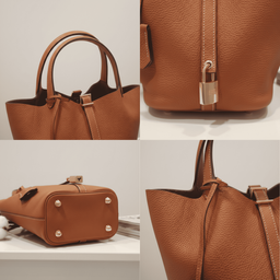 Pikka 18 GOLD Hardware Bucket Genuine Leather Bag Tas Kulit Asli Tas Wanita Tas Tangan Tas Wanita