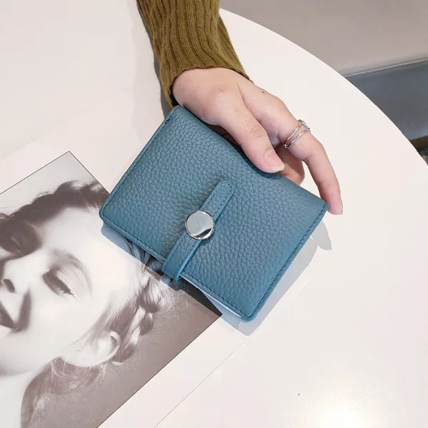 Sosialita Doogun Bifold Medium Genuine Leather Wallet Dompet Kulit Asli Dompet Wanita Dompet Lipat Dompet Kartu