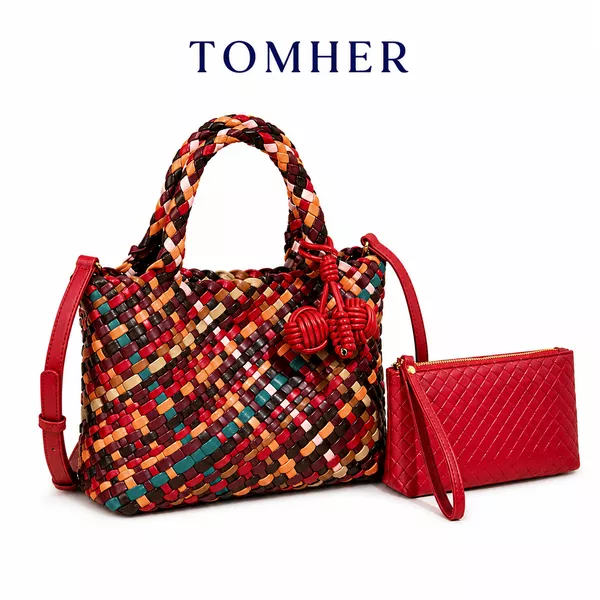 Sasha Woven Tote Tas Wanita Mini Tote Shoulder Slingbag Tas Cantik