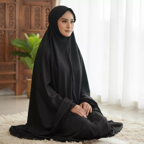 Mukena Premium Sosialita NAURA Rayon Silk Jumbo Size