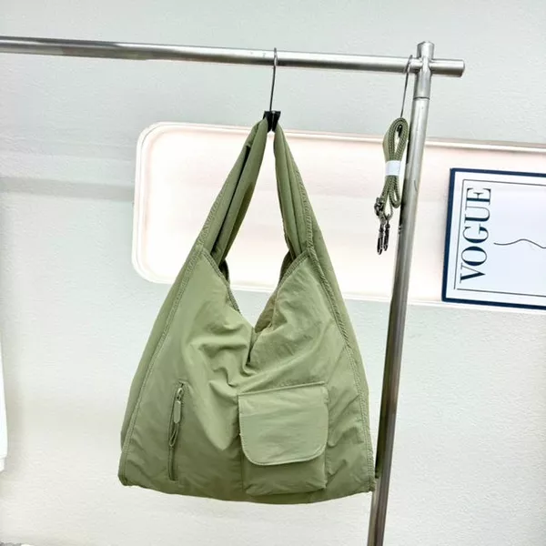 Evalina Nylon Large Hobo Bag Tas Nilon Tas Wanita Tas Shoulder Bag Tas Tote Bag Tas Harian