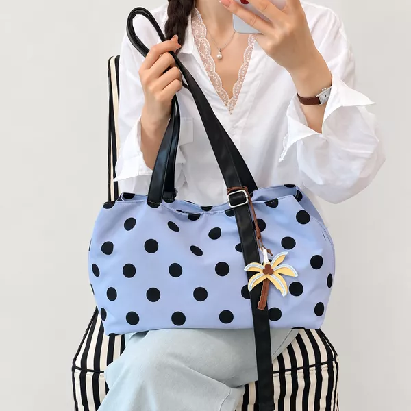 Dottie Tote Bag Tas Wanita Tas Tote Bag Tas Shoulder Bag Travel Gym Korean Style Tas Canvas Tas Cantik