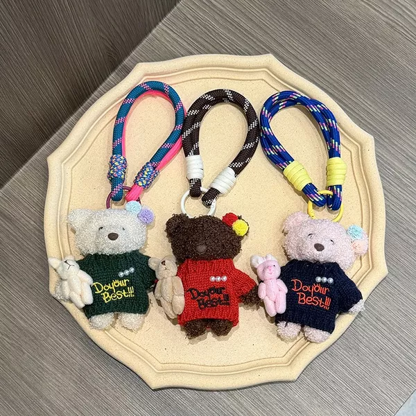 Bagcharm Bear Do Your Best Shirt Aksesoris Gantungan Tas Ganci Beruang Ganci Plush Toy
