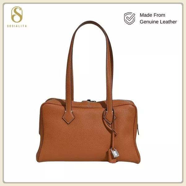 Sosialita Vanny Medium Genuine Leather Bag Tas Kulit Asli Tas Wanita Shoulder Bag Handbag Boston Bag